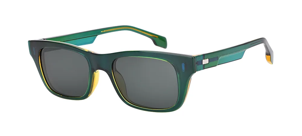 BCM302 C5 optical frame with magnetic sun clip attached