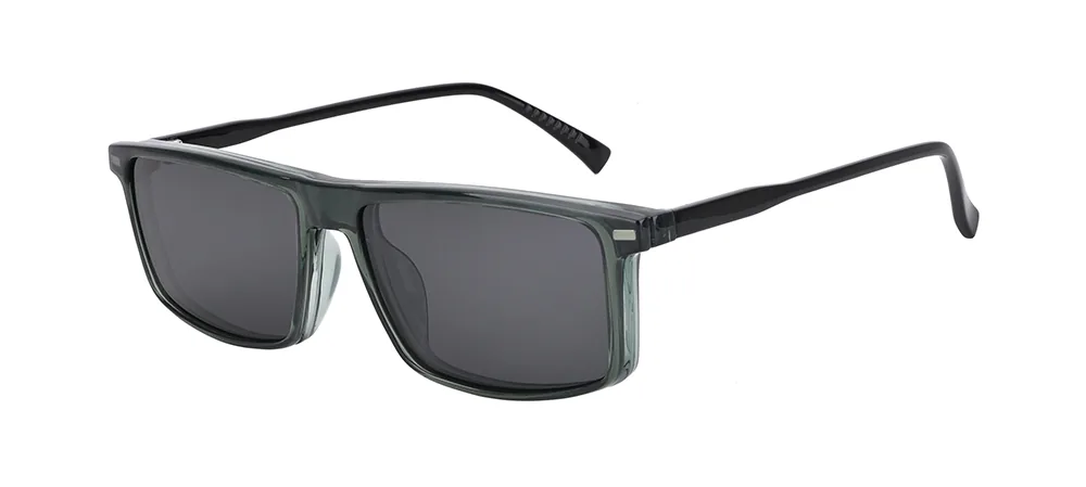 BCM308 C5 optical frame with magnetic sun clip attached