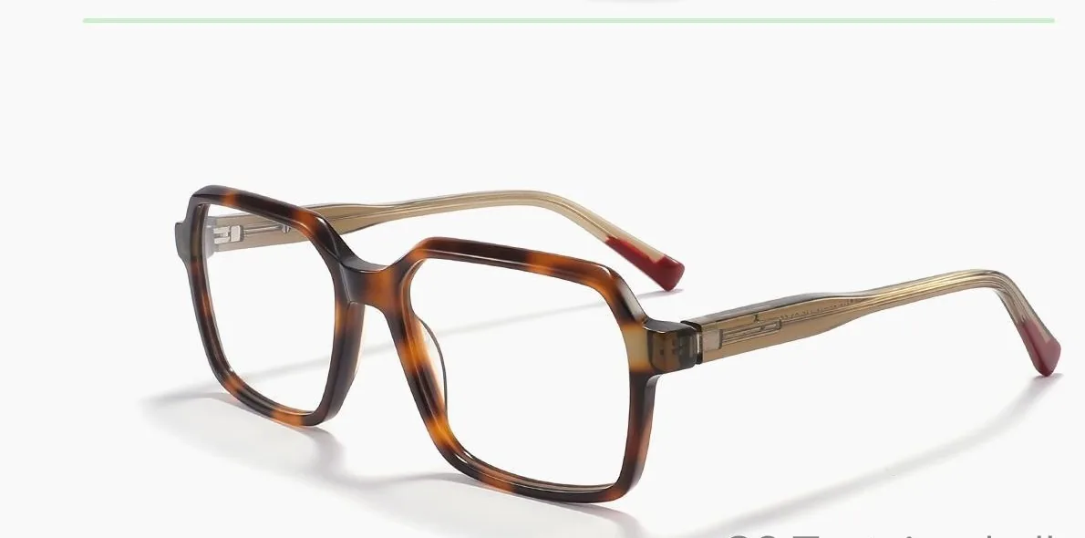 HE3118 C3 C3 muestra fotografiada montura óptica de acetato