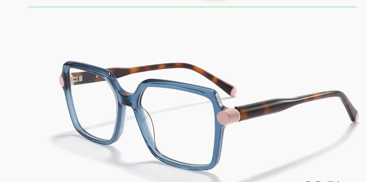 HE3119 C3 Blue montura óptica de acetato