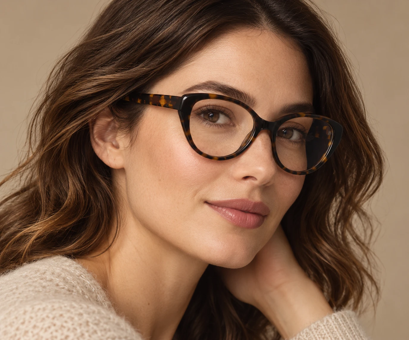 M009 acetate optical frame worn by a model
