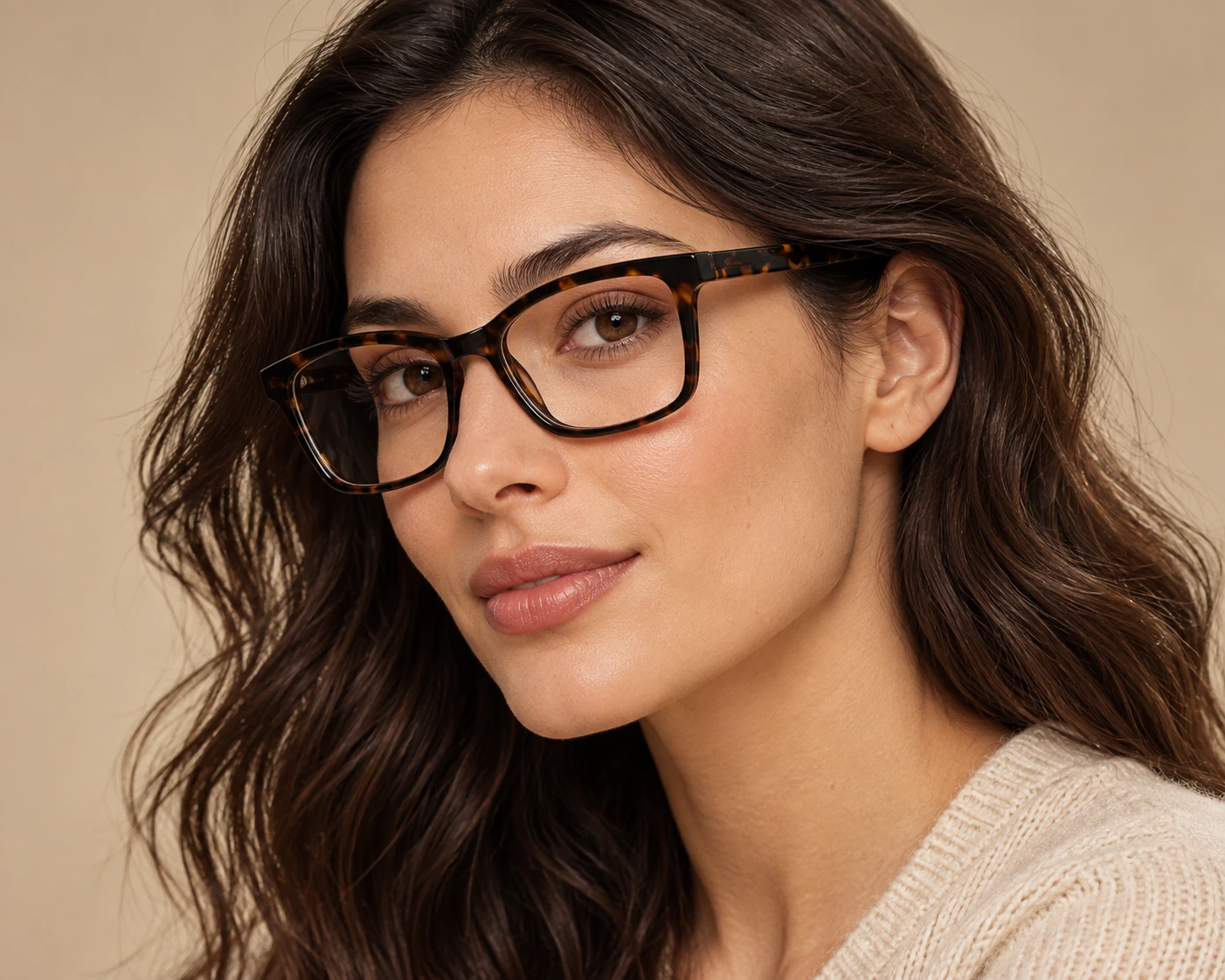 M019 acetate optical frame worn by a model