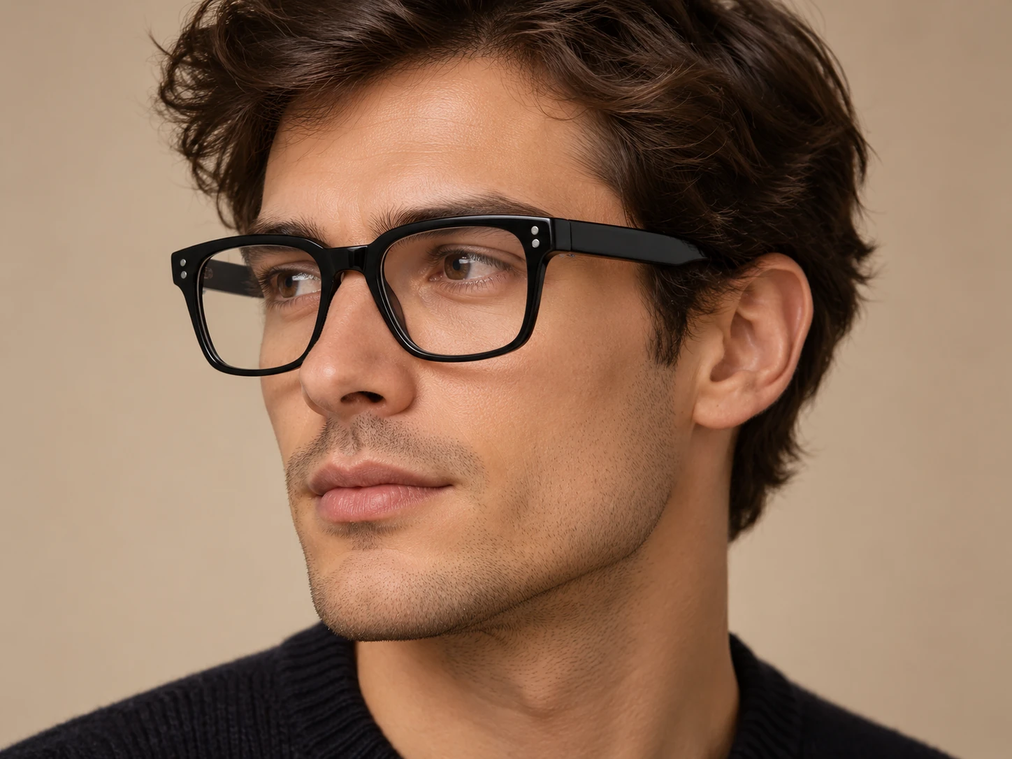 MRB1002 acetate optical frame worn by a model