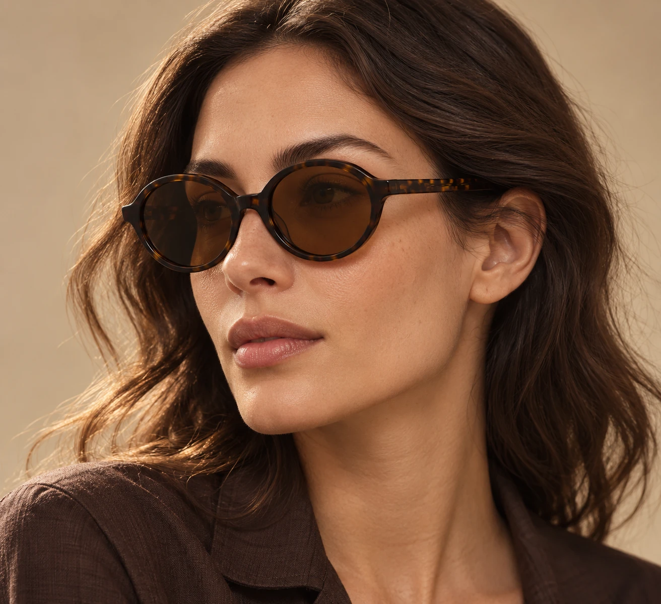 MT001 acetate optical frame worn by a model
