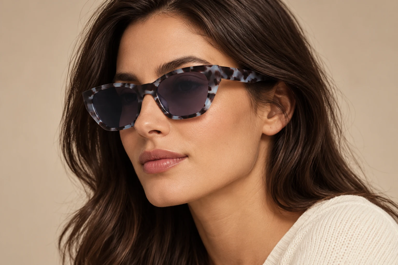 MT012 acetate optical frame worn by a model