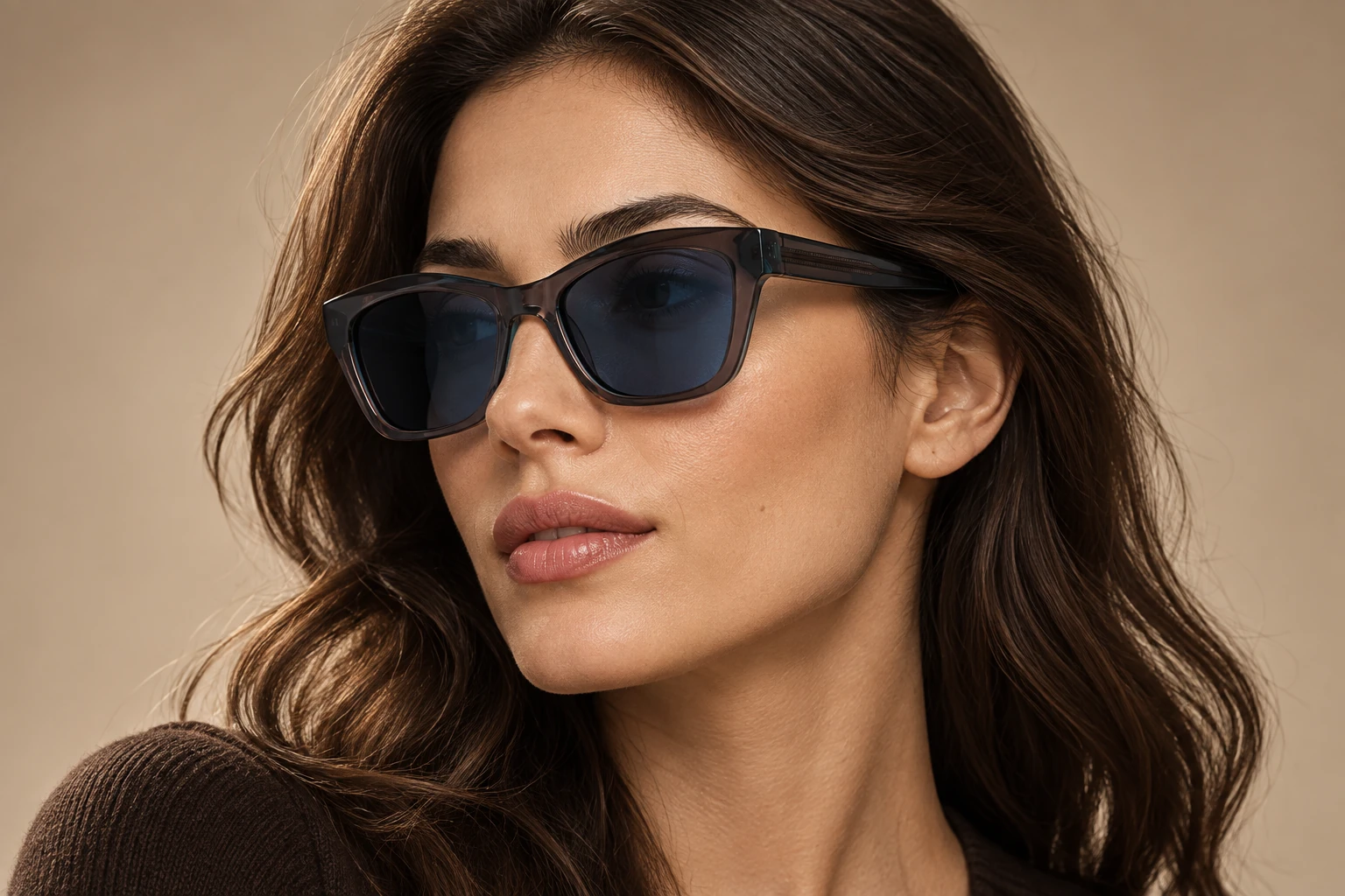 MT020 acetate optical frame worn by a model