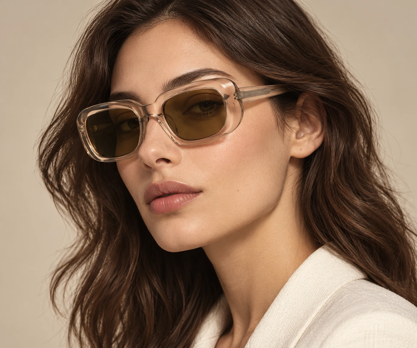 MT028 acetate optical frame worn by a model