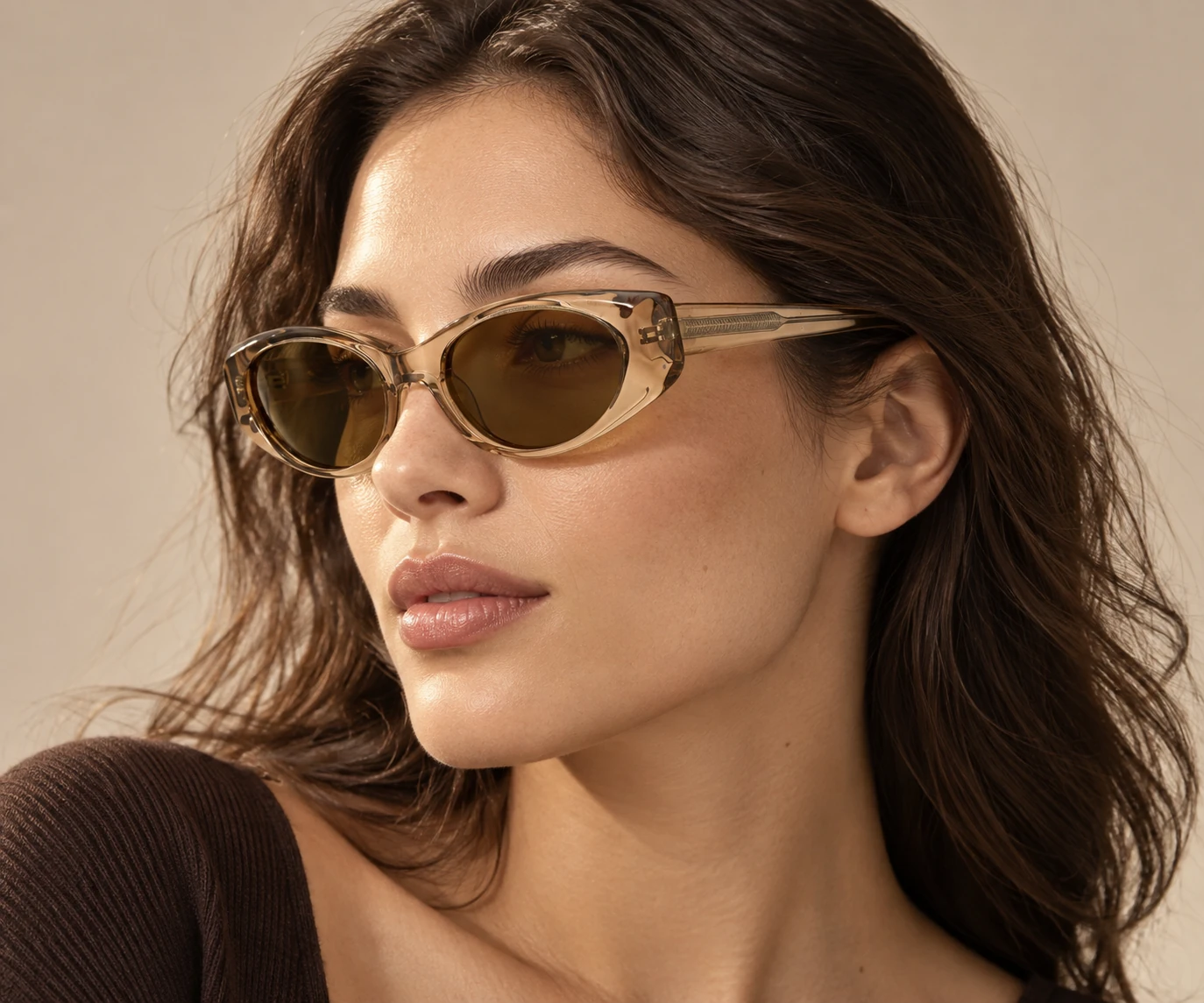 MT030 acetate optical frame worn by a model