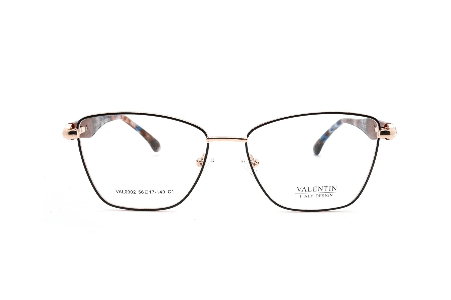 VAL0002 metal optical frame front view