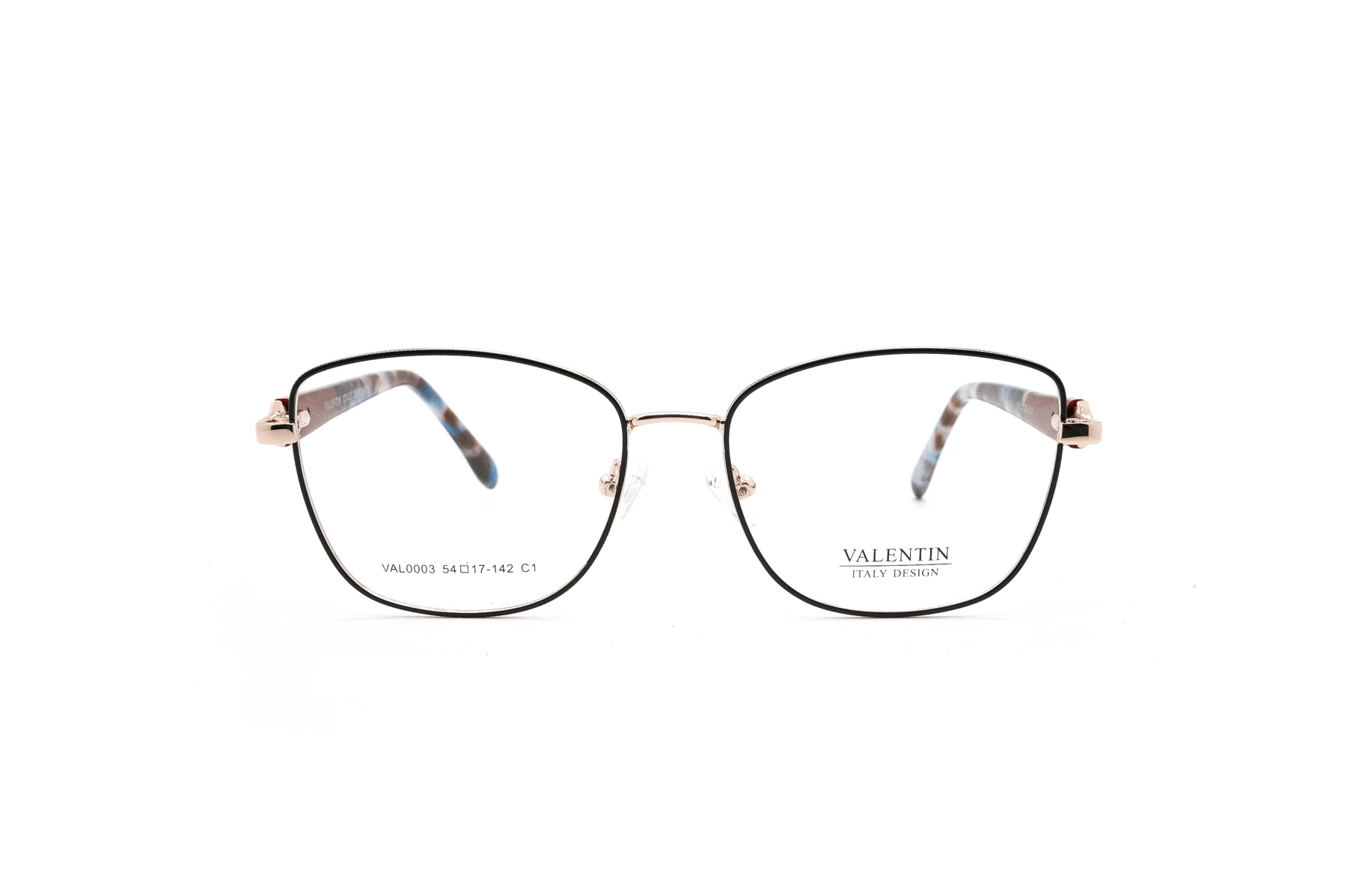 VAL0003 metal optical frame front view