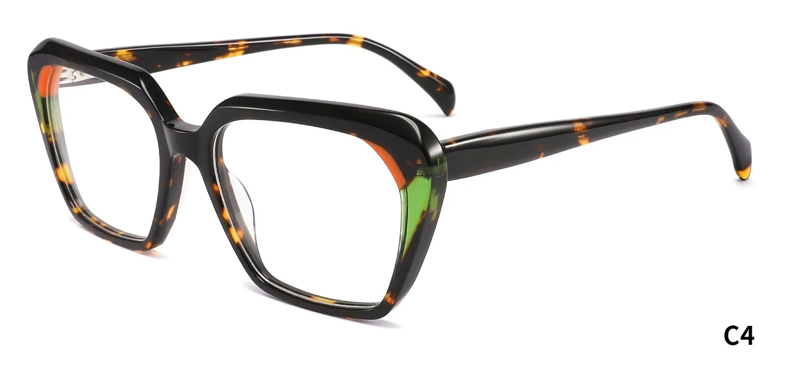 YG21290 C4 C4 muestra fotografiada montura óptica de acetato