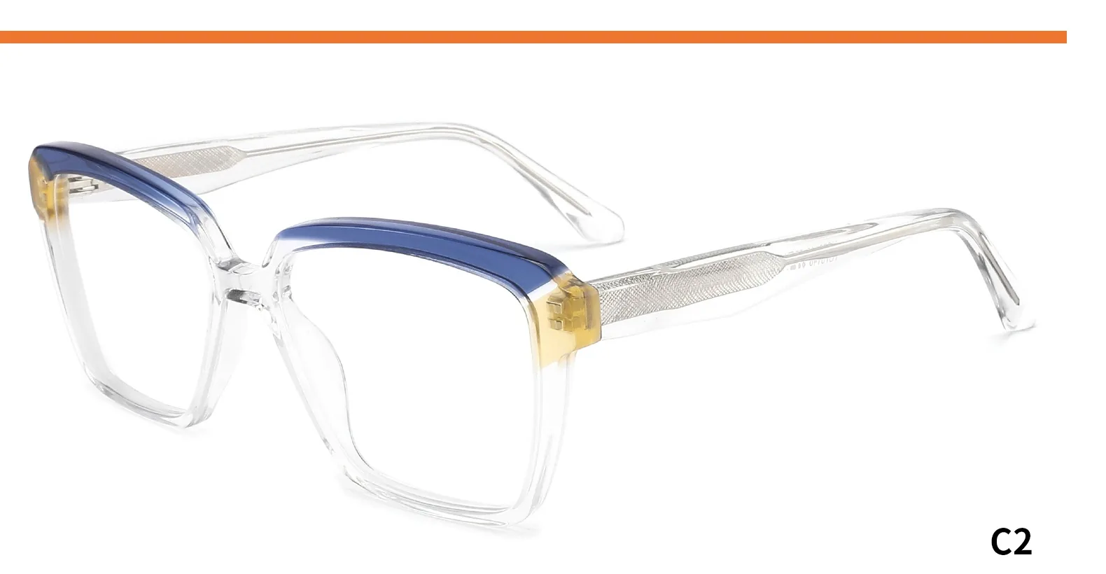 YG78145 C2 C2 photographed sample acetate optical frame