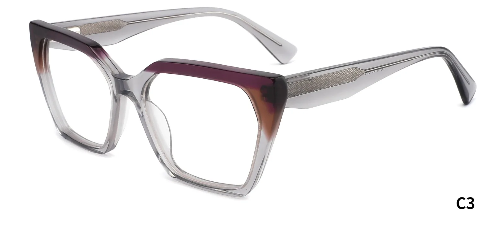 YG78146 C3 C3 photographed sample acetate optical frame